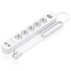 Aisens Regleta 5 tomas interruptor PD 2xUSBC 2xUSB-IA2 Aisens Regleta 5 tomas interruptor PD 2xUSBC 2xUSB