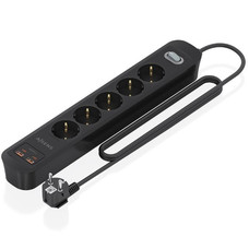 Aisens Regleta 5 tomas interruptor PD 2xUSBC 2xUSB-IA2 Aisens Regleta 5 tomas interruptor PD 2xUSBC 2xUSB