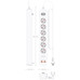Aisens Regleta 6 tomas interruptor PD 2xUSBC 2xUSB