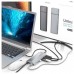 USB-C DOCK AISENS 12 EN 1 2xHDMI 4K RJ45 3xUSB-A 2xUSB-C 1xUSB-C PD 15CM