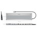 USB-C DOCK AISENS 12 EN 1 USB-C 2XHDMI 4K 1XDP 1XRJ45 3XUSB-A 1XUSB-C