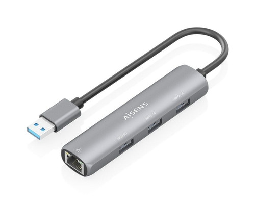 Aisens USB-A 3.0 Dock a RJ45 Hub 3xUSB-A 15cm-IA4 Aisens USB-A 3.0 Dock a RJ45 Hub 3xUSB-A 15cm