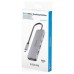 USB-C DOCK AISENS 5 EN 1 HDMI 2XUSB-A USB-C USB-C PD GRIS 15CM