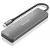 USB-C DOCK AISENS 6 EN 1 USB-C A 1XHDMI 2XUSB-A 1XUSB-C PD 100W 15CM