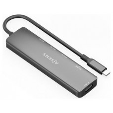 USB-C DOCK AISENS 6 EN 1 USB-C A 1XHDMI 3XUSB-A 1XSD 1XMICRO SD 15CM
