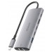 USB-C DOCK AISENS 6 EN 1 HDMI RJ45 USB-A 10G 2XUSB-C 10G USB-C PD 20CM