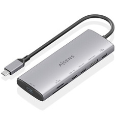 USB-C DOCK AISENS 7 EN 1 HDMI USB 10G 2XUSB-C 10G SD MICRO SD PD 100W