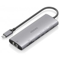 USB-C DOCK AISENS 7 EN 1 HDMI RJ45 USB 10G 2XUSB-C 10G SD MICRO SD 20CM