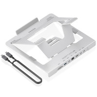 SOPORTE AISENS SOBREMESA AJUSTABLE PORTATIL/TABLET USB-C DOCK 7 EN 1