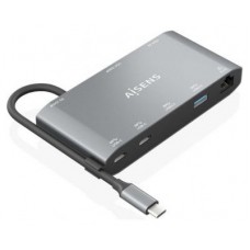 USB-C DOCK AISENS 8 EN 1 HDMI VGA RJ45 2XUSB-A 2XUSB-C 5G USB-C PD