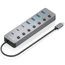 HUB AISENS USB3.2 Gen2 10G USB-C-4xUSB-A+3xUSB-C+1xUSB-C PD3.0 100W 30CM-DI8 HUB AISENS USB3.2 Gen2 10G USB-C-4xUSB-A+3xUSB-C+1xUSB-C PD3.0 100W 30CM