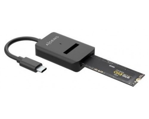 USB-C DOCK AISENS M.2 NGFF ASUC-M2D011-BK SATA/NVME A USB3.1 GEN2 NEGRA