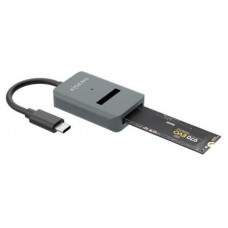 USB-C DOCK AISENS M.2 NGFF ASUC-M2D012-GR SATA/NVME A USB3.1 GEN2 GRIS