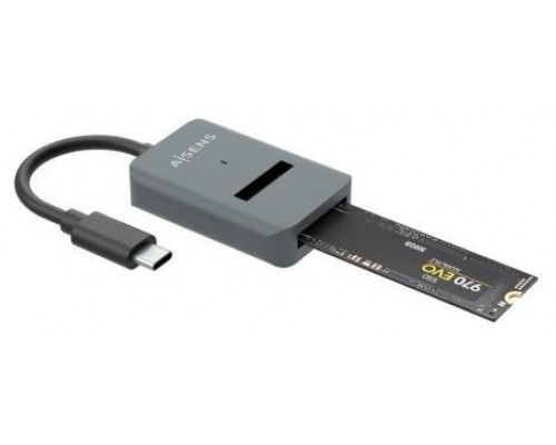 USB-C DOCK AISENS M.2 NGFF ASUC-M2D012-GR SATA/NVME A USB3.1 GEN2 GRIS