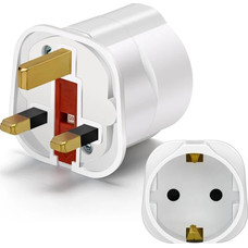 ADAPTADOR DE VIAJE UNIVERSAL A TIPO ALEMAN BLANCO AIGOSTAR