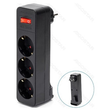 ENCHUFE DE CONVERSION ALEMAN 1 A 3 16A CON INTERRUPTOR NEGRO AIGOSTAR-AA1 ENCHUFE DE CONVERSION ALEMAN 1 A 3 16A CON INTERRUPTOR NEGRO AIGOSTAR