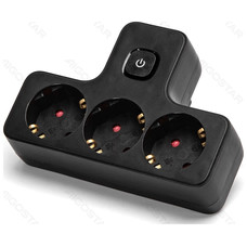 ENCHUFE DE CONVERSION ALEMAN 1 A 3 16A CON INTERRUPTOR NEGRO AIGOSTAR-AA1 ENCHUFE DE CONVERSION ALEMAN 1 A 3 16A CON INTERRUPTOR NEGRO AIGOSTAR