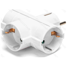 ENCHUFE DE CONVERSION ALEMAN 1 A 3 16A VERTICAL BLANCO AIGOSTAR-AA0 ENCHUFE DE CONVERSION ALEMAN 1 A 3 16A VERTICAL BLANCO AIGOSTAR