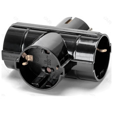 ENCHUFE DE CONVERSION ALEMAN 1 A 3 16A VERTICAL NEGRO AIGOSTAR-AA0 ENCHUFE DE CONVERSION ALEMAN 1 A 3 16A VERTICAL NEGRO AIGOSTAR