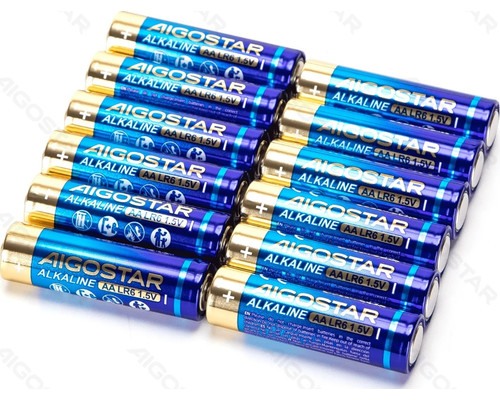 PILA ALCALINA LR6 (AA) 1.5V 12 UDS AIGOSTAR