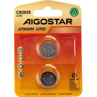 PILA DE BOTON CR2025 3V 2 UDS AIGOSTAR