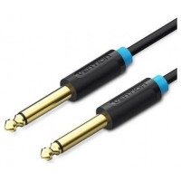 CABLE AUDIO ESTEREO MONO JACK 6.5/M JACK 6.5/M 0.5 M NEGRO VENTION