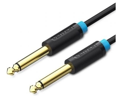 CABLE AUDIO ESTEREO MONO JACK 6.5/M JACK 6.5/M 0.5 M NEGRO VENTION