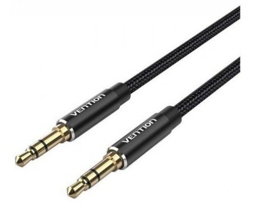 CABLE AUDIO ESTEREO JACK 3.5/M JACK 3.5/M 0.5 M NEGRO VENTION