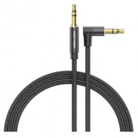 CABLE AUDIO ESTEREO ACODADO JACK 3.5/M JACK 3.5/M 2 M NEGRO VENTION