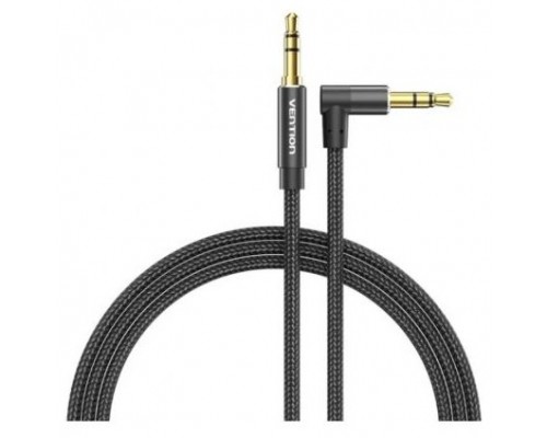 CABLE AUDIO ESTEREO ACODADO JACK 3.5/M JACK 3.5/M 2 M NEGRO VENTION