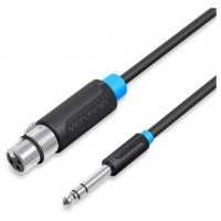 CABLE AUDIO ESTEREO JACK 6.5/M XLR/H 2 M NEGRO VENTION