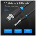 CABLE AUDIO ESTEREO JACK 6.5/M XLR/H 2 M NEGRO VENTION