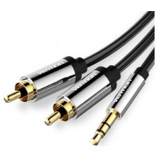 CABLE AUDIO ESTEREO JACK 3.5/M 2xRCA/M 3 M NEGRO VENTION