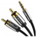 CABLE AUDIO ESTEREO JACK 3.5/M 2xRCA/M 3 M NEGRO VENTION