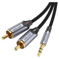 CABLE AUDIO ESTEREO JACK 3.5/M 2xRCA/M 1.5 M GRIS VENTION