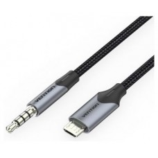 CABLE AUDIO MICROUSB/M JACK 3.5/M 1.5 M NEGRO VENTION