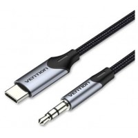 CONVERSOR USB-C/M A JACK 3.5/M 1 M GRIS VENTION