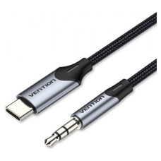 CONVERSOR USB-C/M A JACK 3.5/M 1 M GRIS VENTION