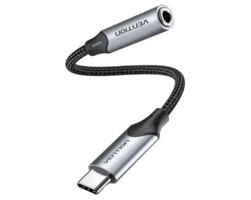 ADAPTADOR AUDIO JACK 3.5/H USB-C/M 1 M GRIS VENTION