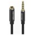 CABLE AUDIO ESTEREO JACK 3.5/M JACK 3.5/H 0.50 M NEGRO VENTION