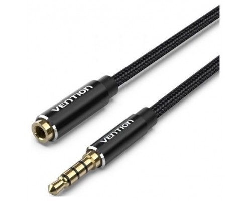 CABLE AUDIO ESTEREO JACK 3.5/M JACK 3.5/H 1 M NEGRO VENTION