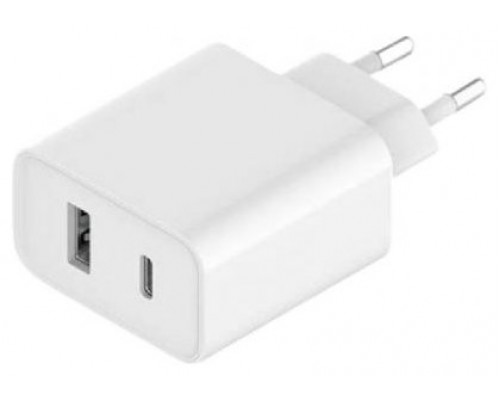 CARGADOR Mi 33W 1xUSB-A/1xUSB TYPE-C BLANCO XIAOMI