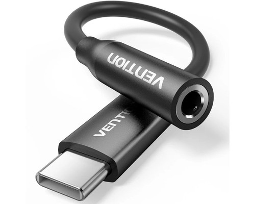ADAPTADOR AUDIO USB-C/M JACK 3.5/H 0.10 M NEGRO VENTION-AA2 ADAPTADOR AUDIO USB-C/M JACK 3.5/H 0.10 M NEGRO VENTION