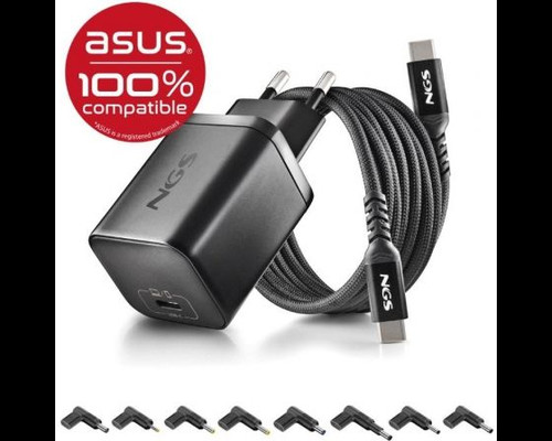 NGS PACK CARGA USBC 65W+CABL 1,5M+5 CLAVIJ ASUS