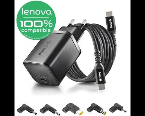 NGS PACK CARGA USBC 65W+CABL 1,5M+5 CLAVIJ LENOVO-IA4 NGS PACK CARGA USBC 65W+CABL 1,5M+5 CLAVIJ LENOVO