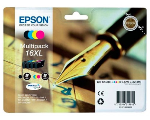 TINTA EPSON DURABRITE 16XL MULTIPACK 4  WF2630WF  WF2010