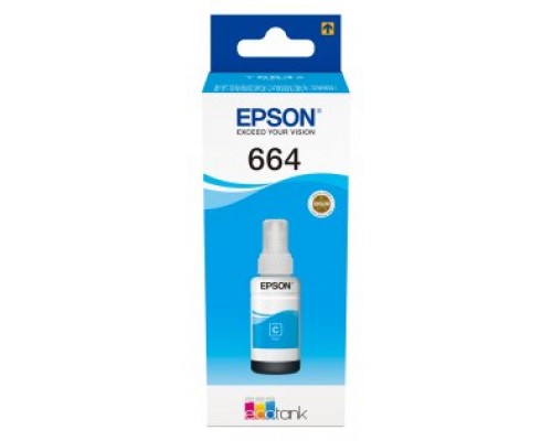 Epson Botella Tinta Ecotank T6641 Cyan