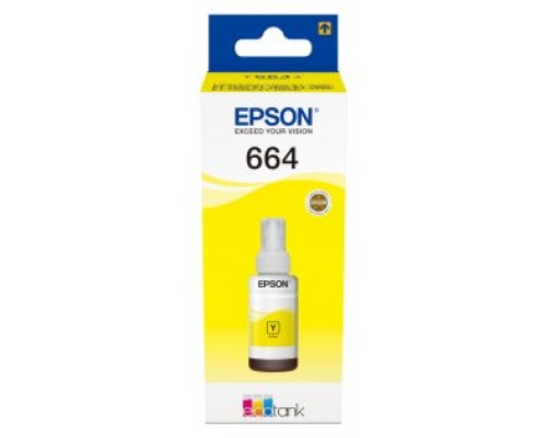 Epson Botella Tinta Ecotank T6641 Amarillo