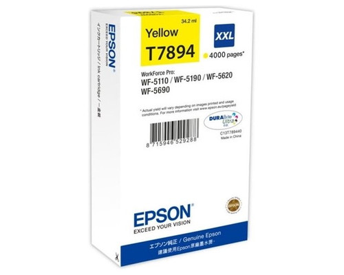 Cartucho tinta epson c13t789440 amarillo xxl-MR16 Cartucho tinta epson c13t789440 amarillo xxl