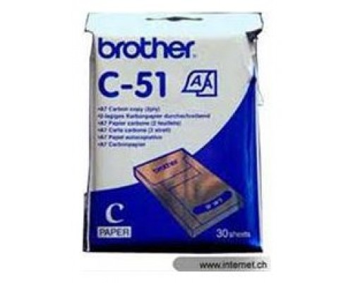 PAPEL TERMICO BROTHER 30 HOJAS A7